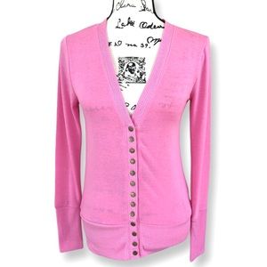 Zenana Outfitters Light Pink Long Sleeve Knitted Cardigan